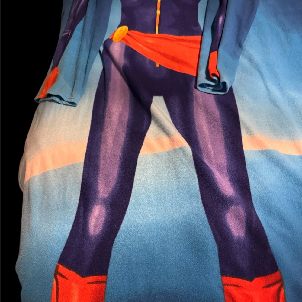 Captain Marvel Superhero Costume Blanket with Arm Sleeves